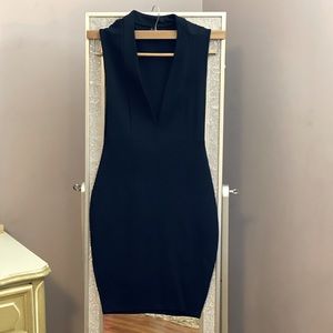Windsor little black dress with plunging neck line